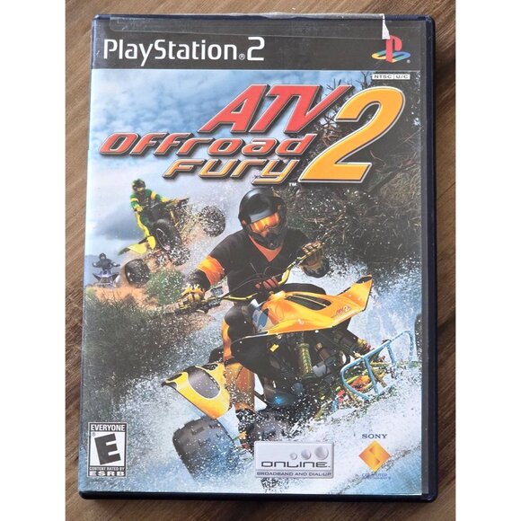 ATV Off Road Fury 2 Case And Large Book Only Black Label Sony PlayStation 2 PS2 - Picture 1 of 7
